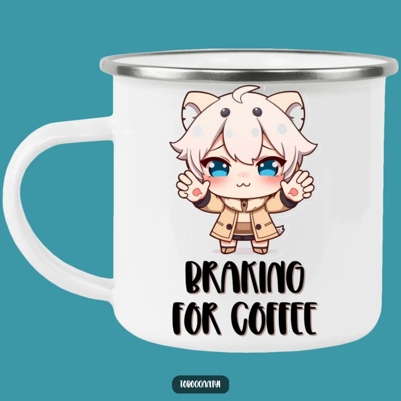 Funny Stopper Camping Mug: Funny Face, Outdoor Humor Gift!
