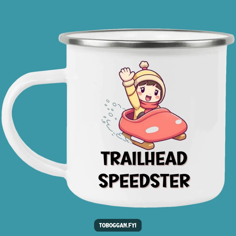 Funny Toboggan Camping Mug: Character's Outdoor Adventure - Rugged & Humorous, Perfect Funny Gift