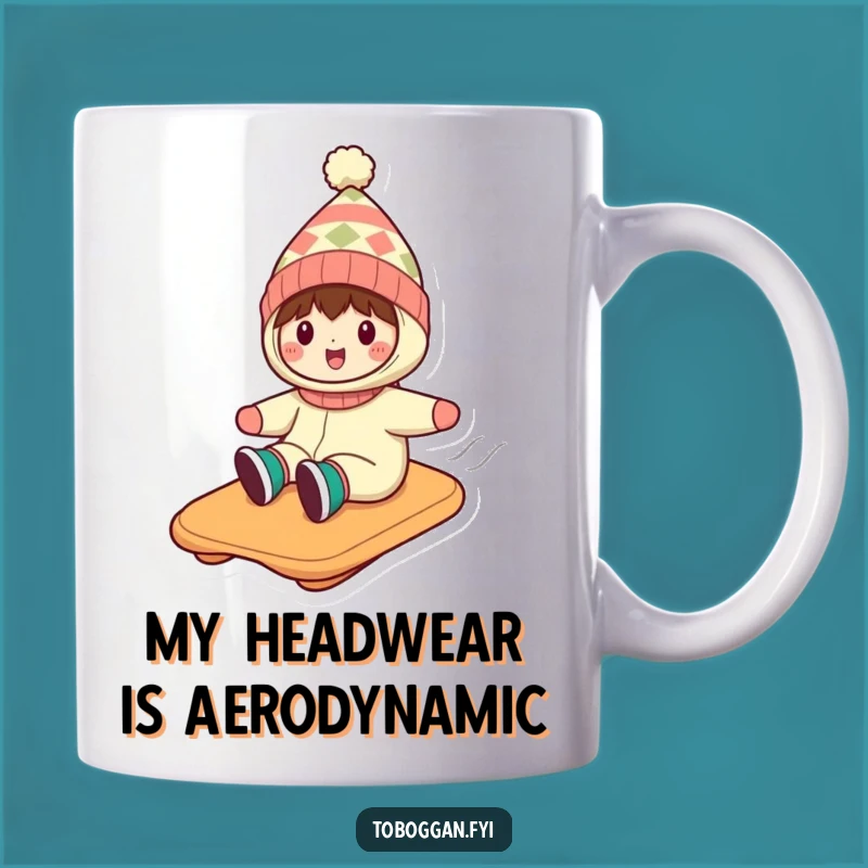 Funny Toboggan Hat Character Mug: Hilarious Snow Day Gift for Friends