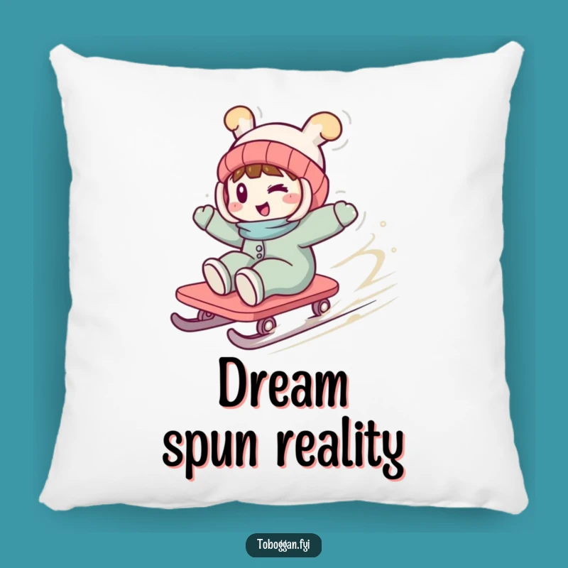 Funny Wild Toboggan Pillow: Snuggle Up with This Playful Character