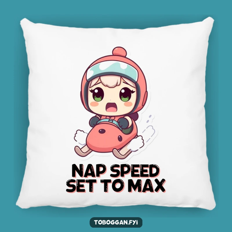 Funny Sledding Pillow: Soft Character Speeding Surprise Cushion Gift