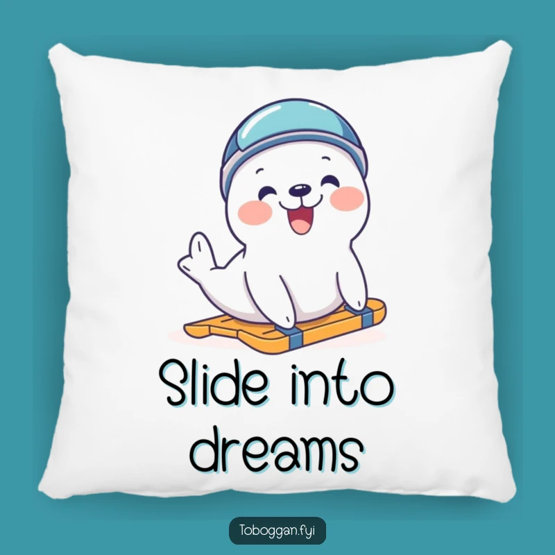 Funny Seal Slide Pillow - Delighted Arctic Comfort Gift