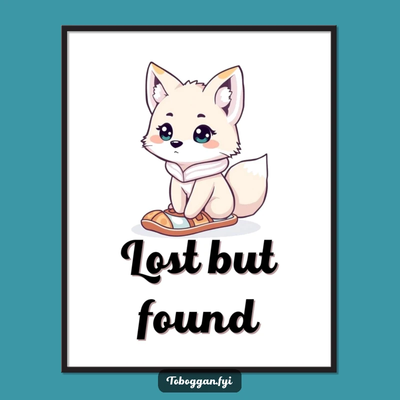 Funny Lost Fox Digital Art - Curious Arctic Animal Download