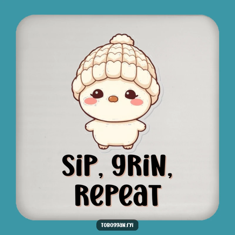 Funny Mischief Maker Coaster: Tiny Hat, Big Charm, Table Saver Gift!
