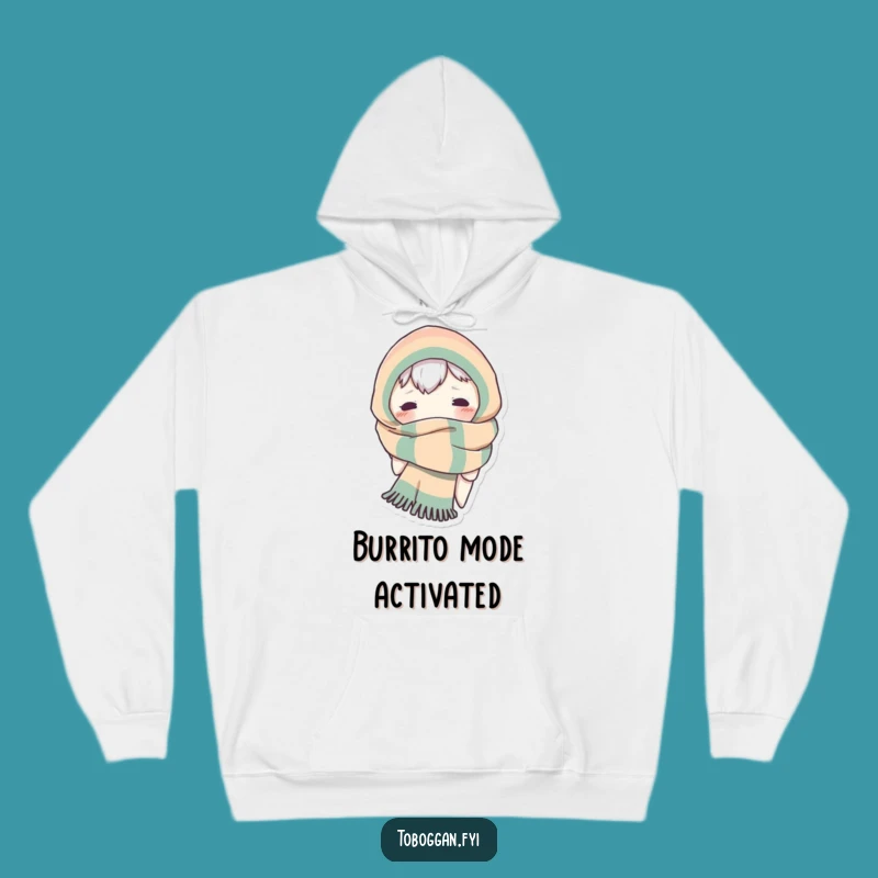 Funny Scarf Monster Hoodie: Cozy Peek-a-Boo Character's Warm Gift