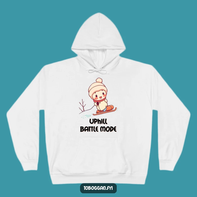 Funny Cozy Sled Pusher Hoodie: Warm Up with This Hilarious Character Effort Gift