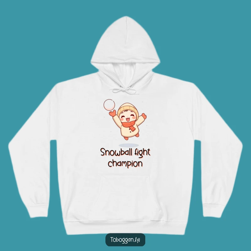 Funny Snowball Thrower Hoodie: Stay Cozy & Cheeky This Winter!