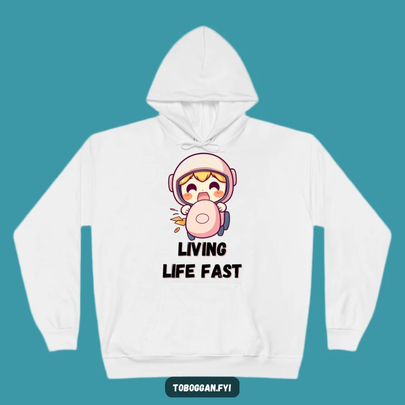 Funny Excited Speeding Hoodie - Cozy Thrill Wear Gift