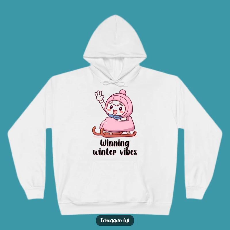 Funny Triumphant Sledder Hoodie: Cozy Up with Victory Vibes