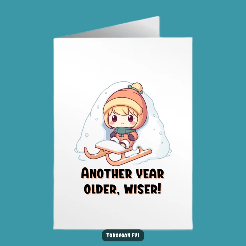 Snow Surprise Birthday Card: Free Printable for a Funny Downloadable Gift