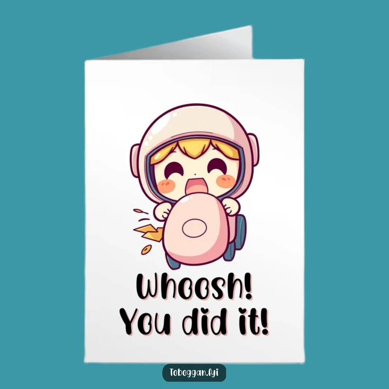 Free Printable Congrats Card: Speeding Success - Funny Downloadable Gift