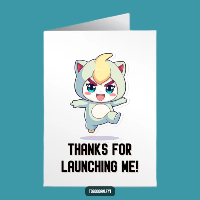 Funny Free Printable Thank You Card: Determined Jumper, Downloadable Gift