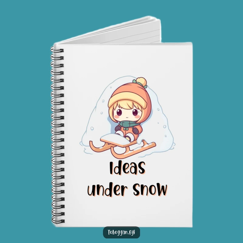 Funny Snow Surprise Notebook - Winter Journal, Perfect for Adventures