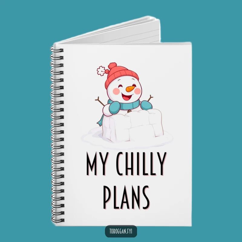 Funny Snowman Fort Notebook: Cheerful Snowman Inspires Notes, Perfect Funny Gift