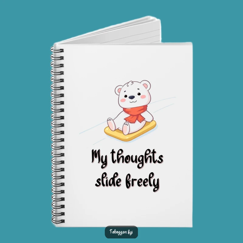 Funny Polar Bear Notebook: Jot Down Cheerful Winter Thoughts!