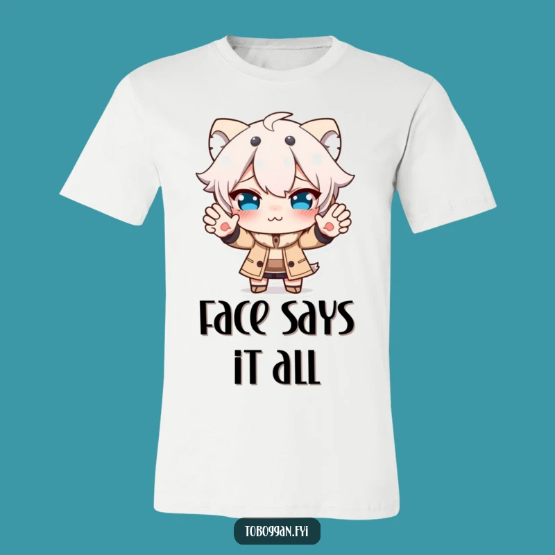 Funny Stopper T-Shirt: Comical Face Character, Relatable Humor Gift!